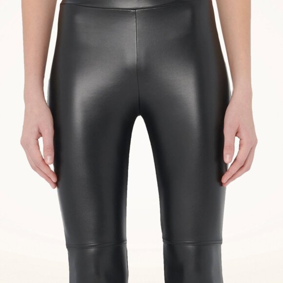 Wolford Brand New Estella Faux Leather Leggings in Black - Picture 4 of 13